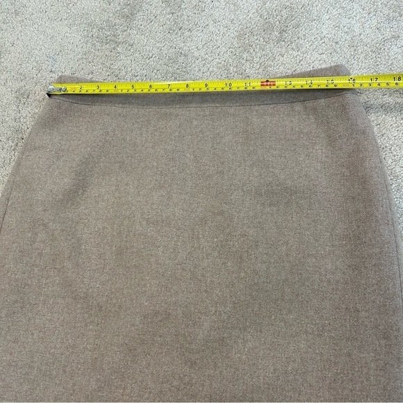 J Crew tan brown beige wool pencil skirt Sz 12 - Picture 9 of 12